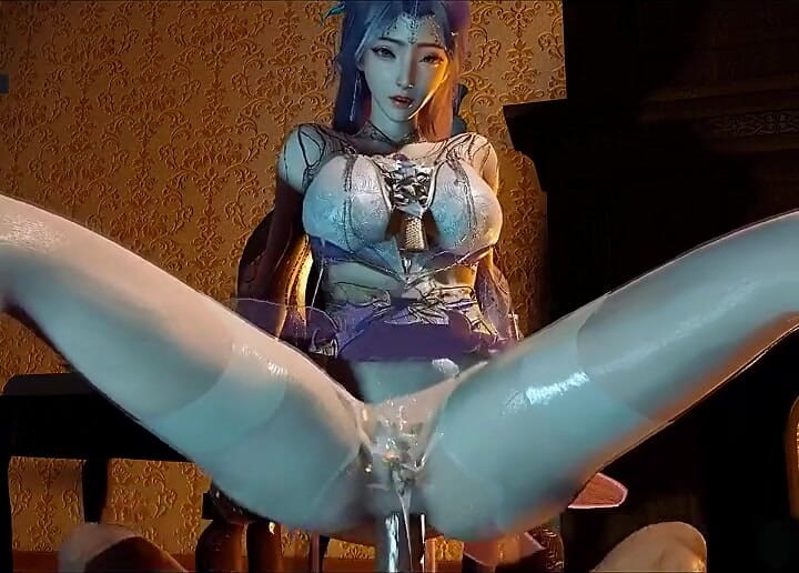 Θεά του πάθους καμπύλες σε 3D - 3D Animation Hentai