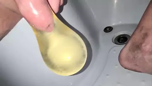 pee in condom
