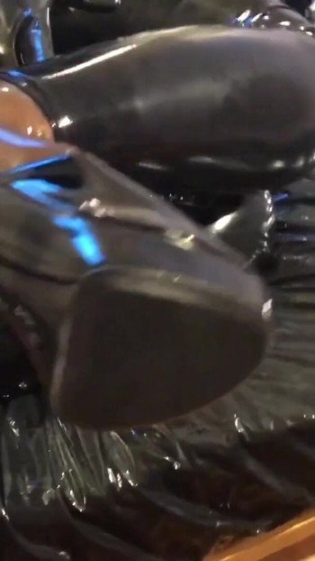 Epic moment from "Latex, Dildo, Heels and Feet - User Request"