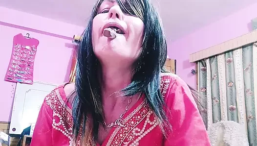 She loves chocolate and big black cock!