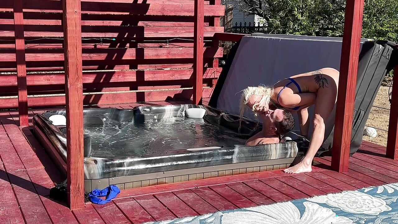 Outdoor Sex by the Hot Tub