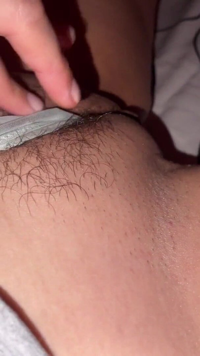 Watch me play with my plump, very hairy pussy and have a clitoral orgasm. | Clip 1