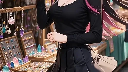 Emo Goth Girl First Date JOI in Parked Car Teases Pussy and Cums With You