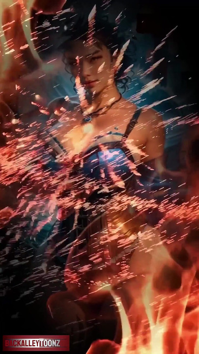 Beautiful Thick Women in Flame & Water