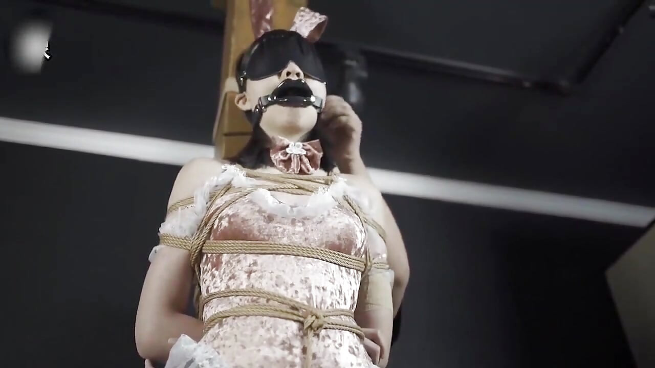 Xr61-the Girl Was Tied to a Pillar and Gagged with a Gag She Kept Moaning and Groaning