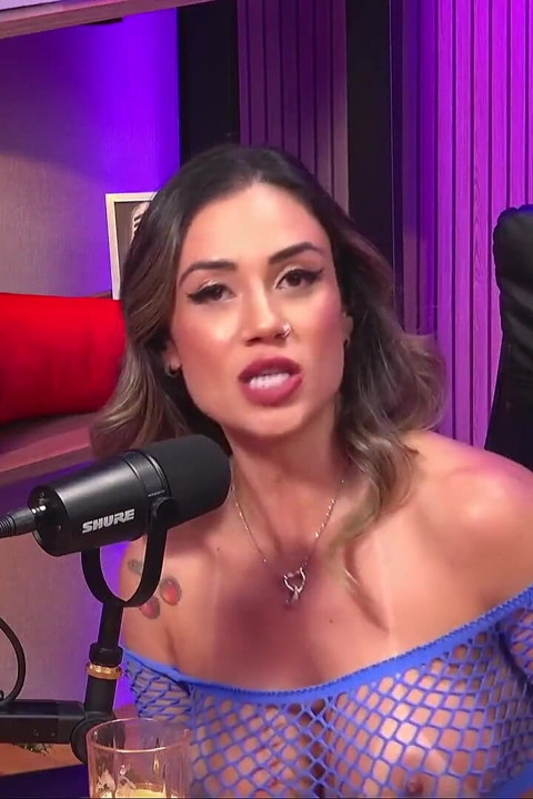 Young Latina with Perfect Body and Curly Hair Giving Dirty Talk