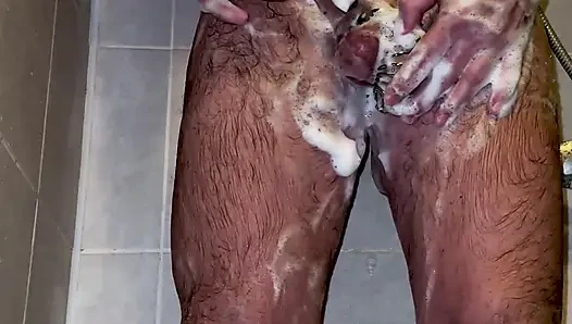 I'm Taking a Shower with a Chastity Belt on My Penis!