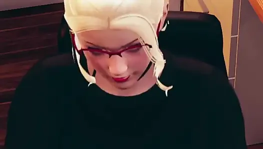 Босс трахает секретаршу после того, как партнеры покинули офис