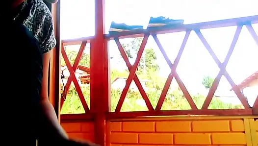 I masturbate secretly with the doors open