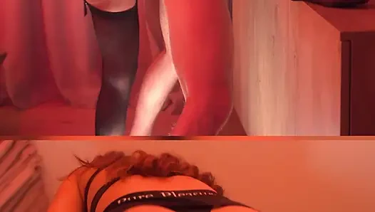 Straight pegging teases with relentless thrusting power