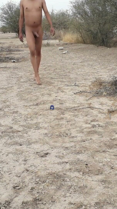 Cute trans slut naked in public in heels very hot butt plug | Clip 3