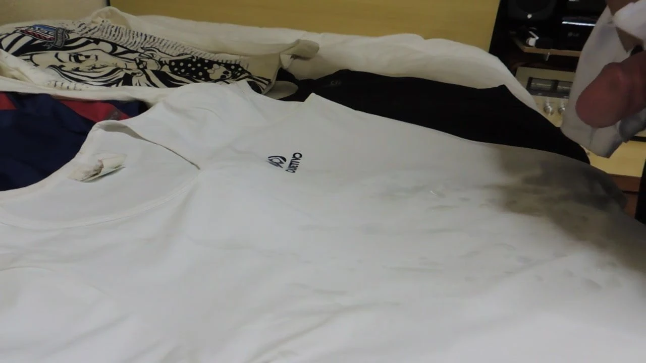 Objetivo 블라우스에 정액