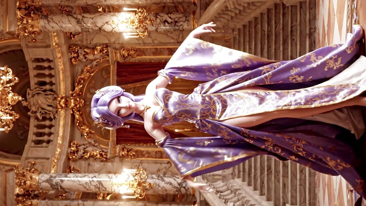 Radość z pięknych dziewczyn prezentujących przezroczystą modę: Radiant Jewels 3D Anime AI-Generated