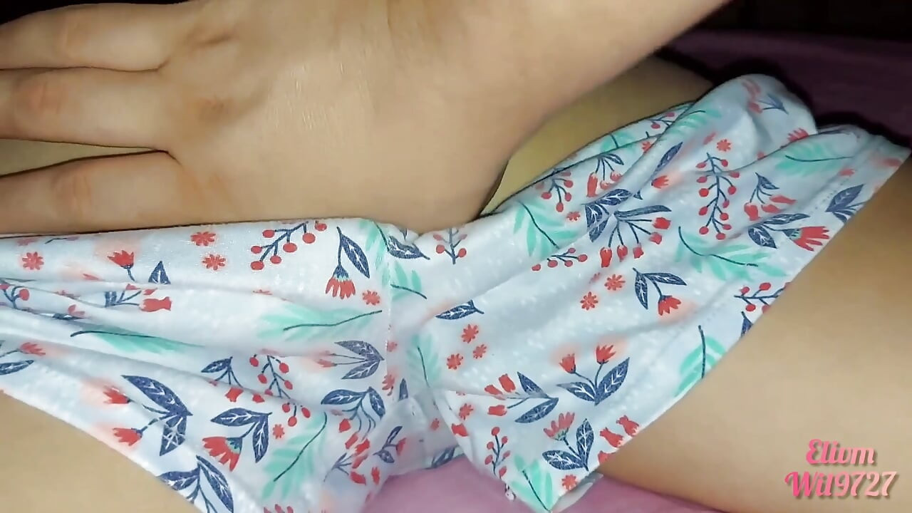 cute stepsister caught red handed while watching porn on her stepbrother's mobile  closeup shaved pussy