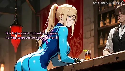 Samus aran menggodamu pakai dildo di kedai minuman (sex joi)