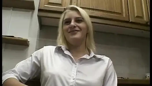 Nice POV blowjob scene with euro MILF