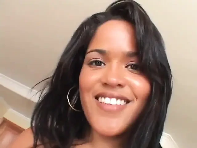 Young ebony with a great ass gets hard anal fuck on the veranda