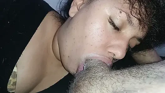Blowjob terbaik di dunia, sangat panas dan mengolesi dia bersetubuh dengan keras