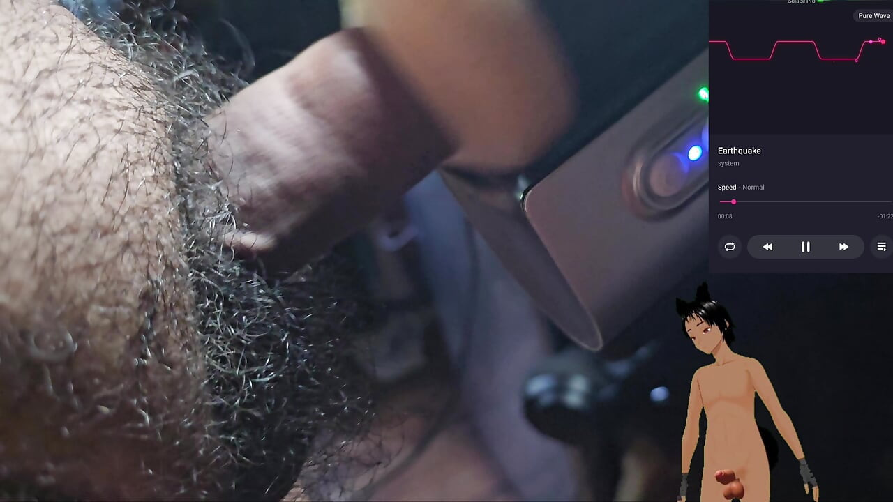 Using a machine to suck my dick!