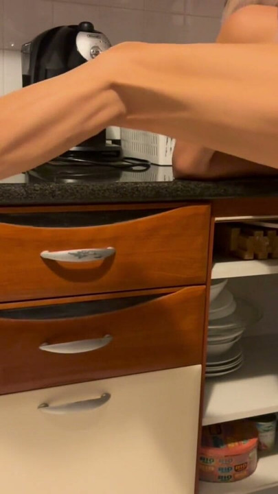 Fucked Stepmom In The Kitchen And Cummed In Her | Clip 2