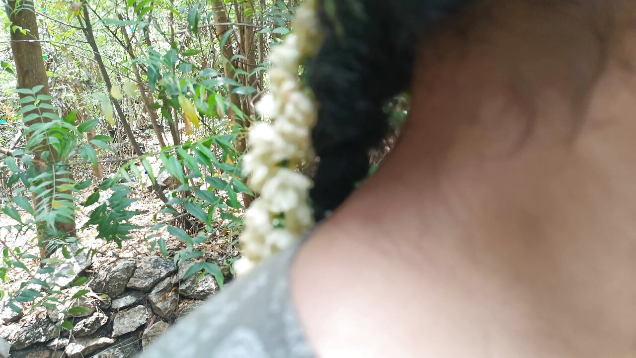 Cute neck licking outdoor romance