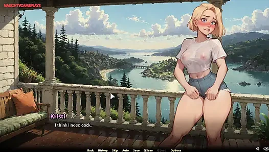 Blonde Fucked Hard and Creampied While Riding Big Cock - Moonripple Lake 03 By BCG