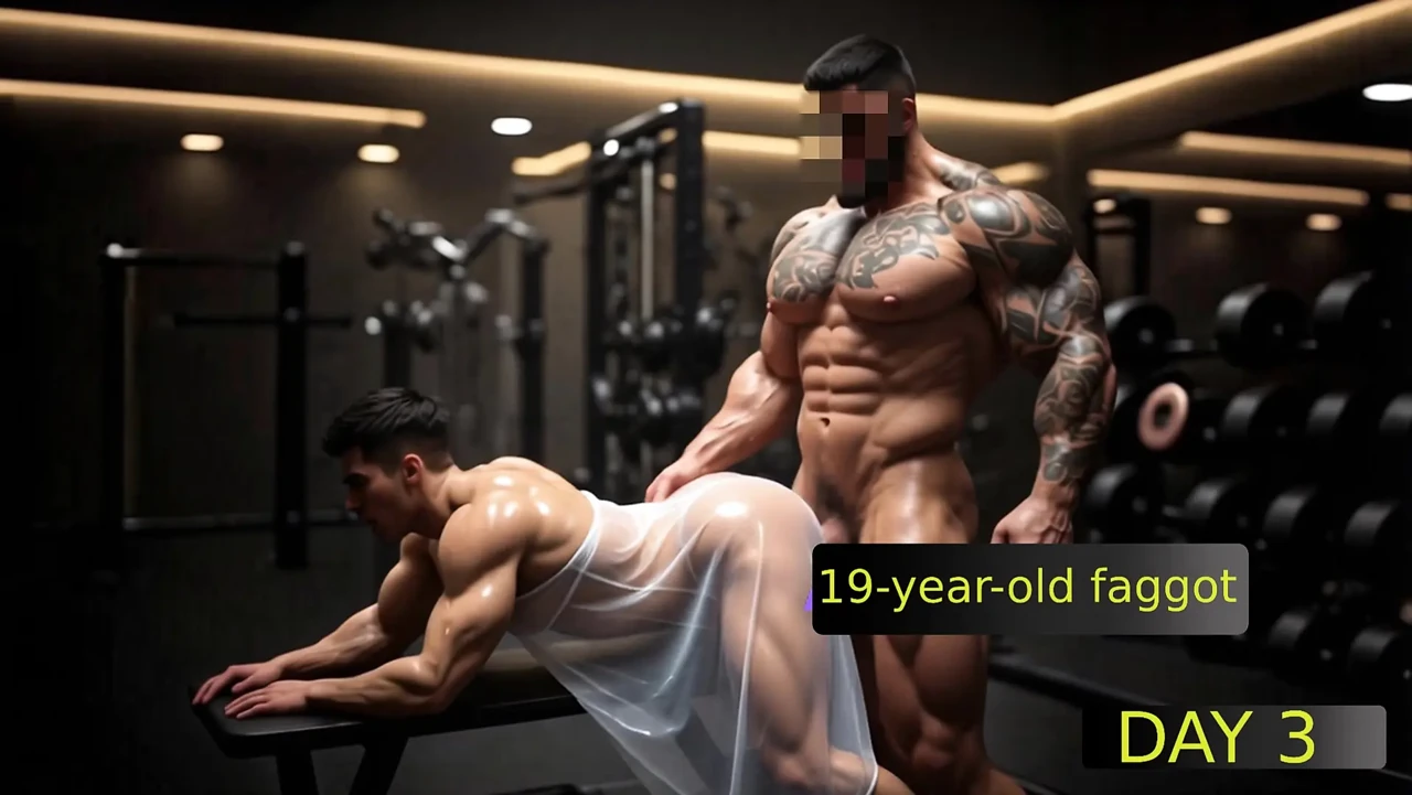 Gay Ass Trainer - Wild Fuck in the Gym with Youngsters