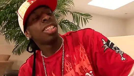 Big black cock sucking black pussy fucking