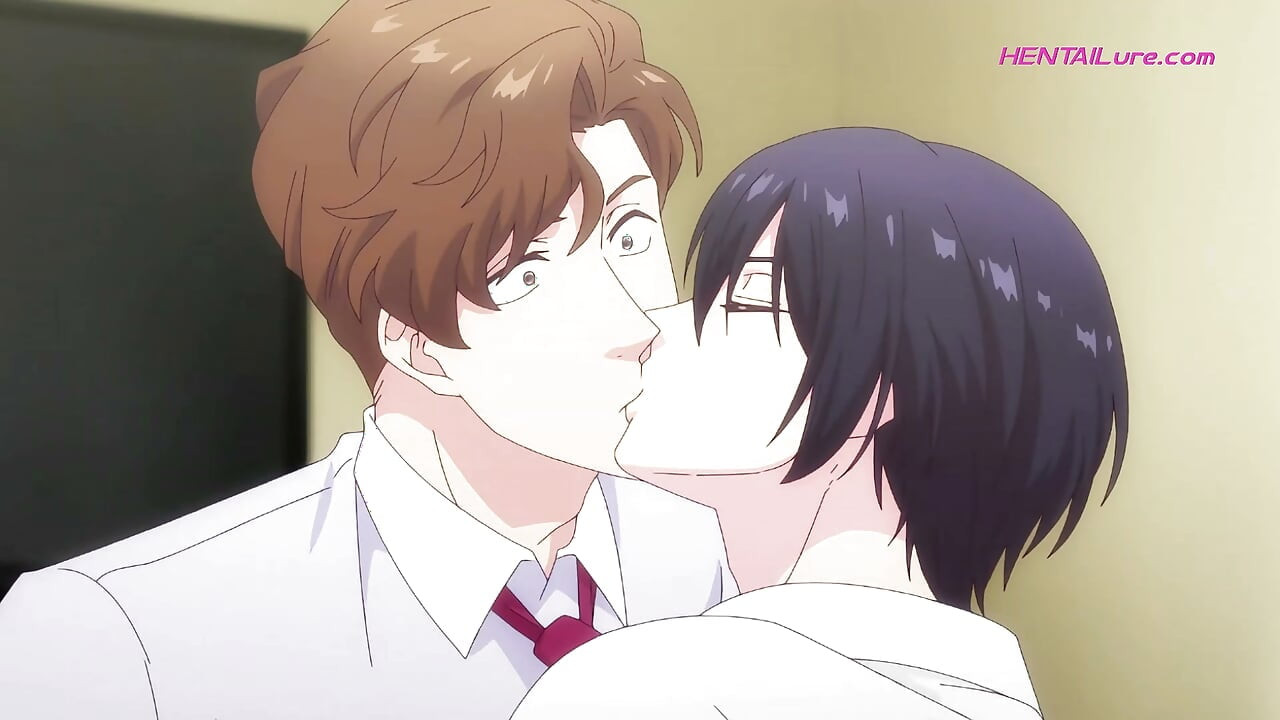 Nervous boys confess love & let sweaty bodies merge in bedsheet hotel passion