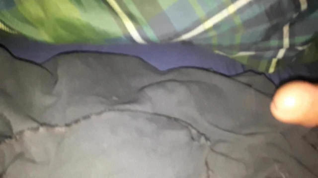 Jerk and cum under the sheets