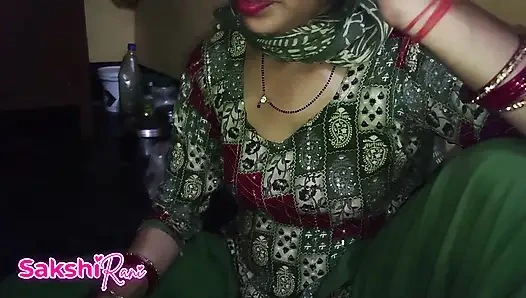 Dever Флирт с бхабхи, полный грязный разговор на хинди, секс на кухне дези, фестиваль Holi