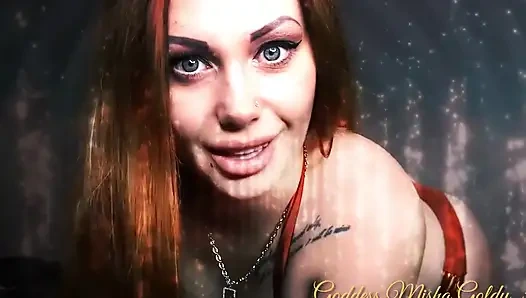 Kamu suka banget menatap mataku dan terpergok dalam mantraku yang memeknya penuh gairah! Rileks dan fokus sama wajah cantikku