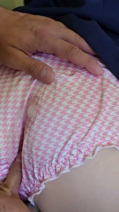Stepsister let me rub her ass hole and cum on her Japanese panties | Clip 1