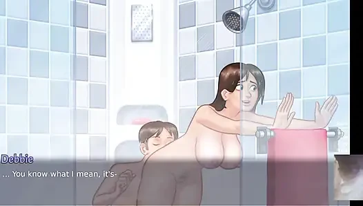 Milf Step-Mom Debbie All Shower lewd Scenes! summer time saga new update