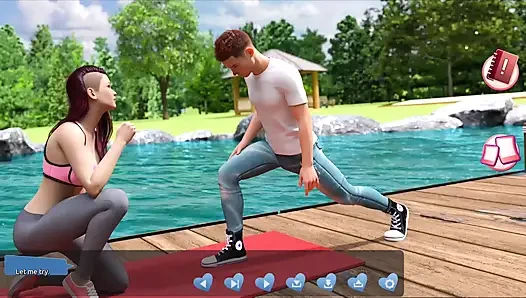 Helping the hotties #3 - Johannes took a sneak peak to see what the girl in the cabin is up to.