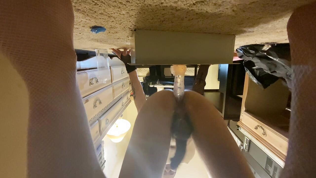 Rough and nasty sissy crossdresser booty hole buttfuck