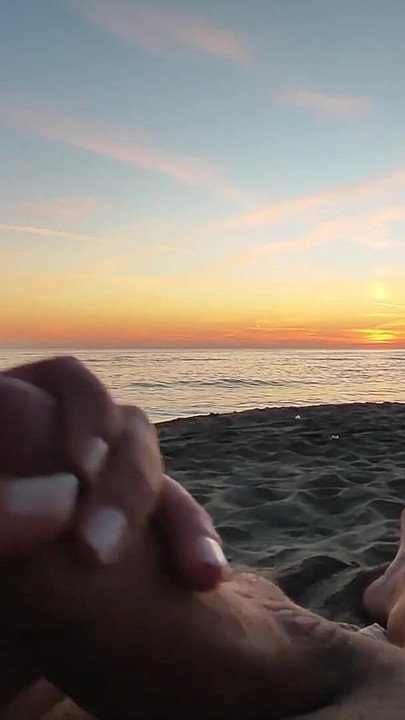 Unforgettable moment from "FLASHING my COCK in front of my STEPDAUGHTER at SUNSET in a PUBLIC BEACH and CUMSHOT in front of"