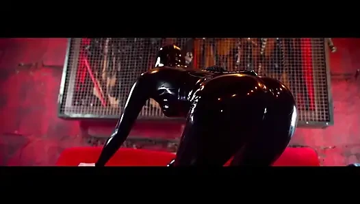 Busty Dominatrix Drenches Bound Slave in Sloppy Golden Shower