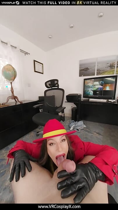 VRCosplayX kwietnia Olsen Jak Carmen Sandiego zawsze była zła dziewczyna, ale masz kontrolę teraz część 1
