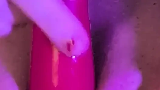 Elara Plays with her Vibrator and Gets Her Feet Cum On!