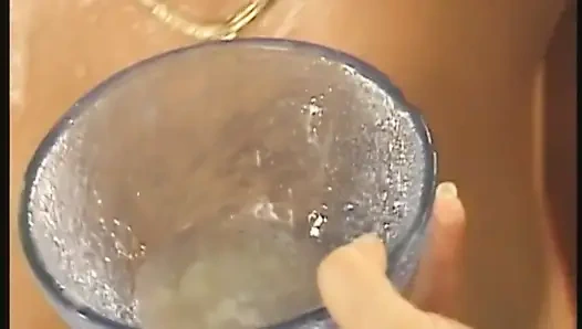 Blonde Sluts Drink Cum From Bowl in Group Gangbang