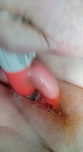 Redhead fucking herself for me
