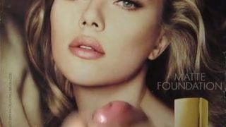 Scarlett Johansson sperma eerbetoon bukkake nr. 3