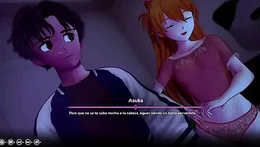 Hentai fantezim - Asuka Evangelion'un sıkı götünü sikiyorum