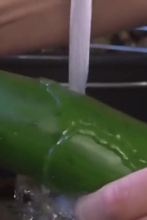Cucumber, Vacuum and Raw Fucking - Horny Slut Takes Everything!