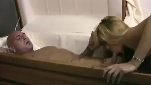Sexy blonde pussy licking anal dildo penetrated