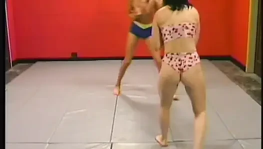 Horny MILFs Wrestle and Dildo Each Other Wildly