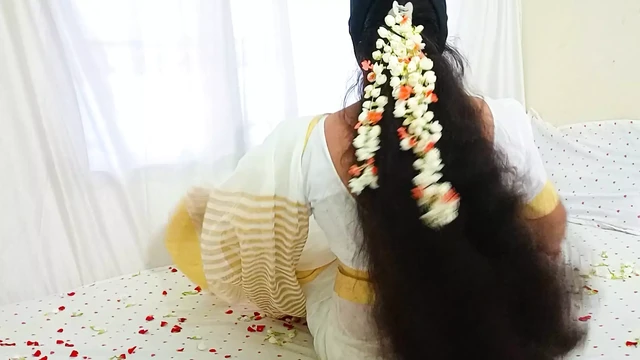 first night sex story of newly married couples. Wife Sex with Husband with Passionate Love Enjoying