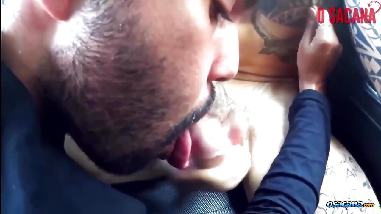 He Sucked in the Car and Took Cum From His Big Cock