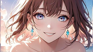 Reflexii pastelate: o tânără frumoasă cu cer moale în ochi